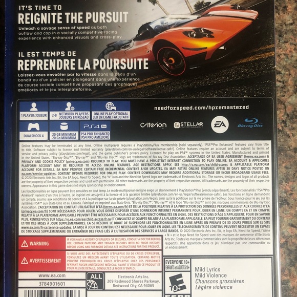 Need For Speed Hot Pursuit Remastered PlaySation 4 - Picture 3 of 4